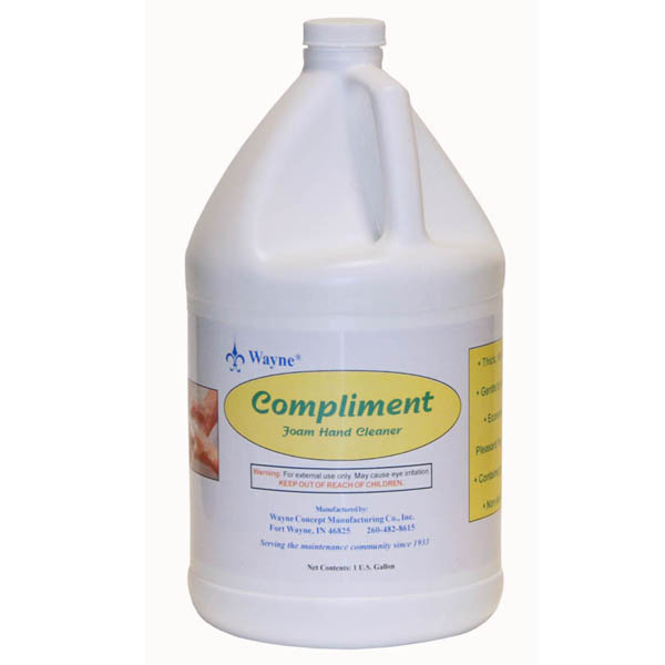 COMPLIMENT FOAM HAND CLEANER, 1GAL The Janitors Supply Co., Inc.
